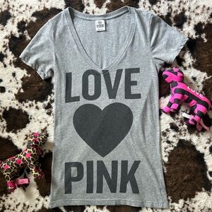 Victoria's Secret PINK Gray Tee
